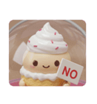 ショートケーキカプセルトイ(四角型)（個別スタンプ：8）