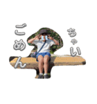 ひよりちゃんとあほんくんコラボ（個別スタンプ：18）