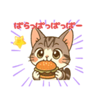 キジ白おはぎちゃんのスタンプです。（個別スタンプ：3）