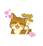 キジ白おはぎちゃんのスタンプです。（個別スタンプ：21）