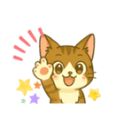 キジ白おはぎちゃんのスタンプです。（個別スタンプ：29）