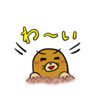 毎日使えるゆるかわモグラ3（個別スタンプ：3）