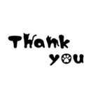 かわいい英字☆前向きな言葉集(ネコ編)（個別スタンプ：1）