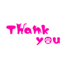 かわいい英字☆前向きな言葉集(ネコ編)（個別スタンプ：2）