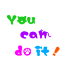 かわいい英字☆前向きな言葉集(ネコ編)（個別スタンプ：9）