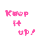 かわいい英字☆前向きな言葉集(ネコ編)（個別スタンプ：11）