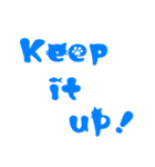 かわいい英字☆前向きな言葉集(ネコ編)（個別スタンプ：12）