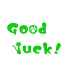 かわいい英字☆前向きな言葉集(ネコ編)（個別スタンプ：14）