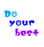 かわいい英字☆前向きな言葉集(ネコ編)（個別スタンプ：15）