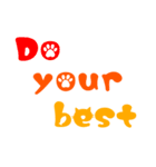 かわいい英字☆前向きな言葉集(ネコ編)（個別スタンプ：16）