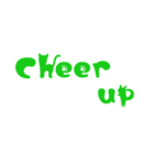 かわいい英字☆前向きな言葉集(ネコ編)（個別スタンプ：17）