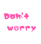 かわいい英字☆前向きな言葉集(ネコ編)（個別スタンプ：19）