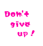かわいい英字☆前向きな言葉集(ネコ編)（個別スタンプ：21）