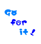 かわいい英字☆前向きな言葉集(ネコ編)（個別スタンプ：23）