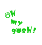 かわいい英字☆前向きな言葉集(ネコ編)（個別スタンプ：27）