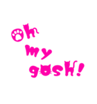 かわいい英字☆前向きな言葉集(ネコ編)（個別スタンプ：28）