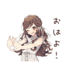 ゆるふわガーリーな女の子の休日お誘い（個別スタンプ：2）