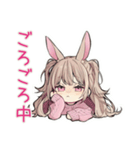 うさぎ彼女との同棲生活あるある（個別スタンプ：26）
