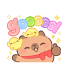 カピバラよく使うかわいいセリフとやりとり（個別スタンプ：16）