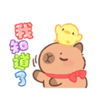 カピバラよく使うかわいいセリフとやりとり（個別スタンプ：32）