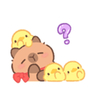 カピバラよく使うかわいいセリフとやりとり（個別スタンプ：37）