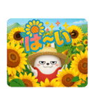 デカ動く 3D擦れうさぎ（夏）（個別スタンプ：3）
