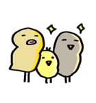 サクッと送れる簡易スタンプ⑫自由なトリ（個別スタンプ：4）