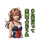 仮装女子_水着アイドル（水難事故防止編）（個別スタンプ：26）