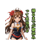 仮装女子_水着アイドル（水難事故防止編）（個別スタンプ：36）