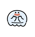 にっこりクラゲのジェスチャースタンプ（個別スタンプ：22）