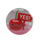 さくらんぼカプセルトイ(丸型)（個別スタンプ：1）