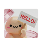 わらび餅カプセルトイ(四角型)（個別スタンプ：4）