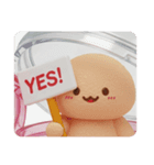 わらび餅カプセルトイ(四角型)（個別スタンプ：8）