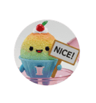 かき氷カプセルトイ(丸型)（個別スタンプ：7）