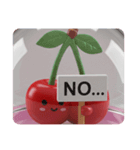 さくらんぼカプセルトイ(四角型)（個別スタンプ：8）
