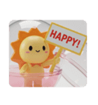 太陽カプセルトイ(四角型)（個別スタンプ：4）