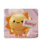 太陽カプセルトイ(四角型)（個別スタンプ：8）