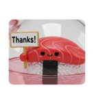 寿司すしカプセルトイ(四角型)（個別スタンプ：1）