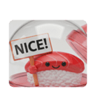 寿司すしカプセルトイ(四角型)（個別スタンプ：5）