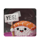 寿司すしカプセルトイ(四角型)（個別スタンプ：8）