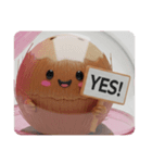 ココナッツカプセルトイ(四角型)（個別スタンプ：1）