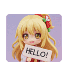 ポニーテール精霊みなみちゃん（個別スタンプ：6）