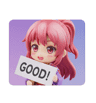ポニーテール精霊みなみちゃん（個別スタンプ：8）