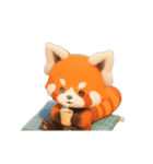 動く！レッサーパンダさん（個別スタンプ：4）
