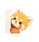 動く！レッサーパンダさん（個別スタンプ：16）
