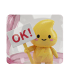 イナズマカミナリカプセルトイ(四角型)（個別スタンプ：1）