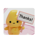 イナズマカミナリカプセルトイ(四角型)（個別スタンプ：3）