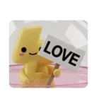 イナズマカミナリカプセルトイ(四角型)（個別スタンプ：4）