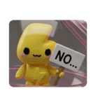 イナズマカミナリカプセルトイ(四角型)（個別スタンプ：6）