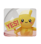 イナズマカミナリカプセルトイ(四角型)（個別スタンプ：8）